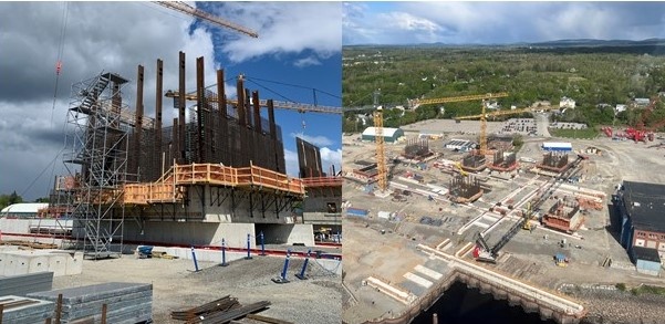 Monolith construction forges ahead with oversight of the OICC PNSY