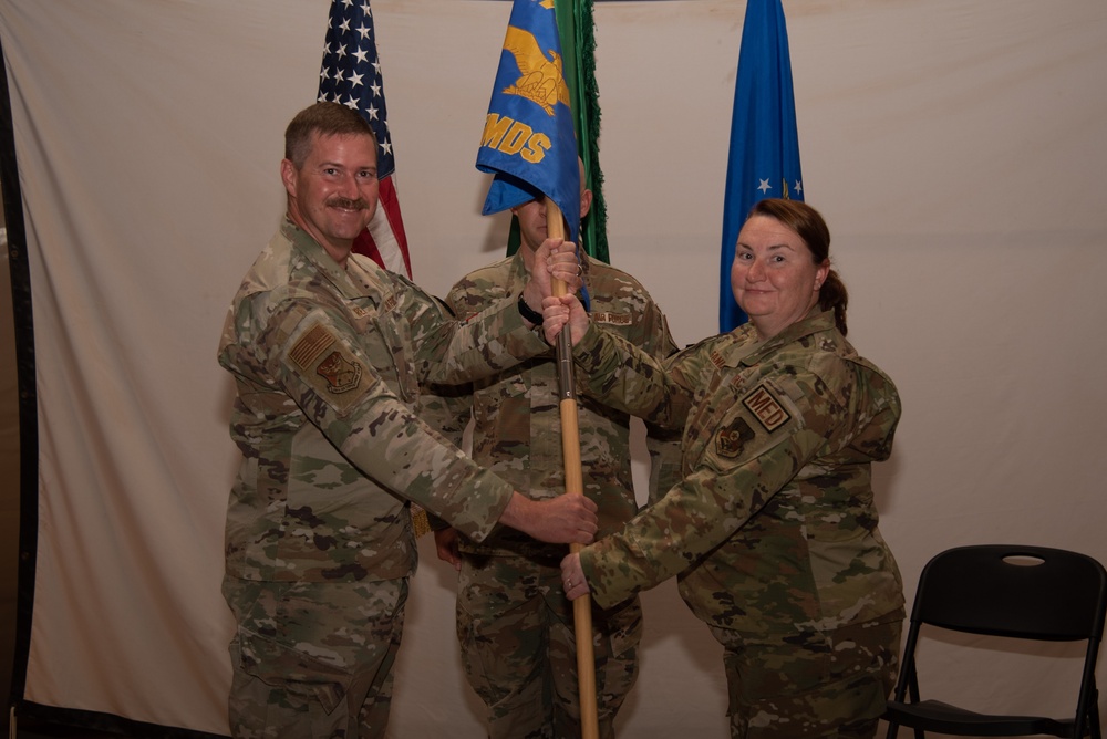 378th EMDS holds change of command ceremony