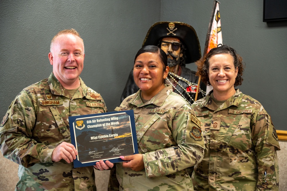 Champ of the week-Master Sgt. Cynthia Carpio