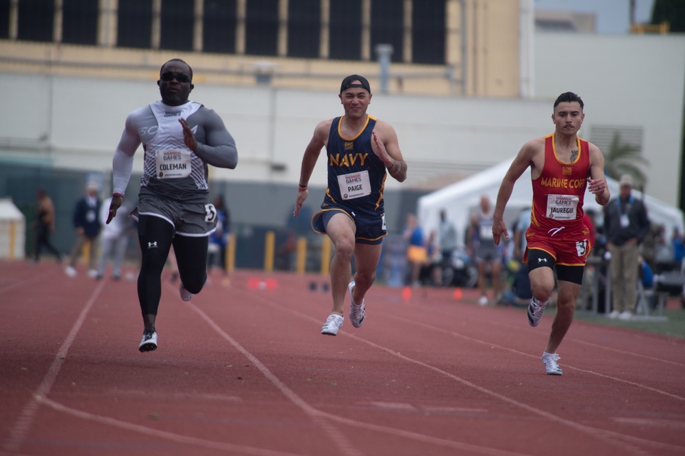 USSOCOM competes in track during the 2023 Warrior Games Challenge