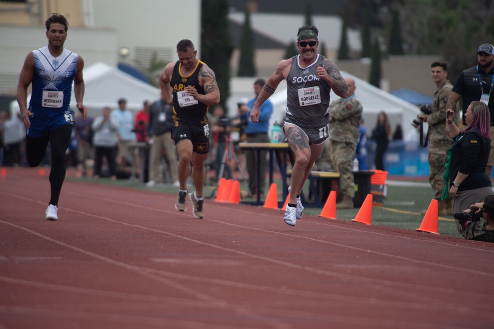 USSOCOM competes in track during the 2023 Warrior Games Challenge