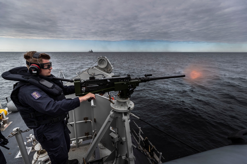 HNLMS Ships conduct Gunnery and Maneuvers during BALTOPS23