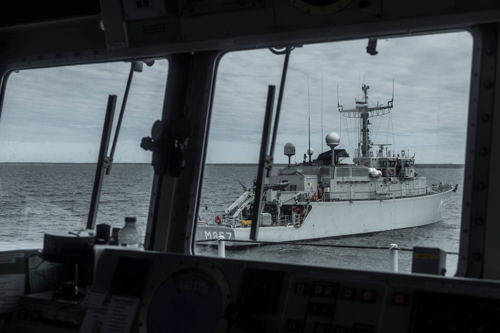 HNLMS Ships conduct Gunnery and Maneuvers during BALTOPS23