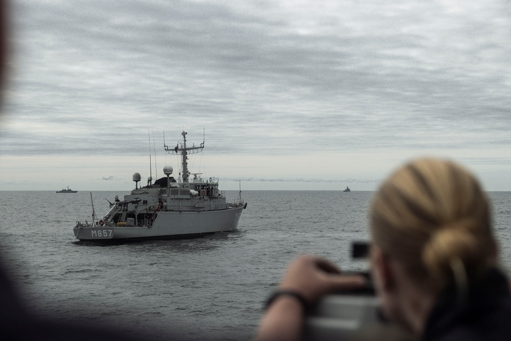 HNLMS Ships conduct Gunnery and Maneuvers during BALTOPS23