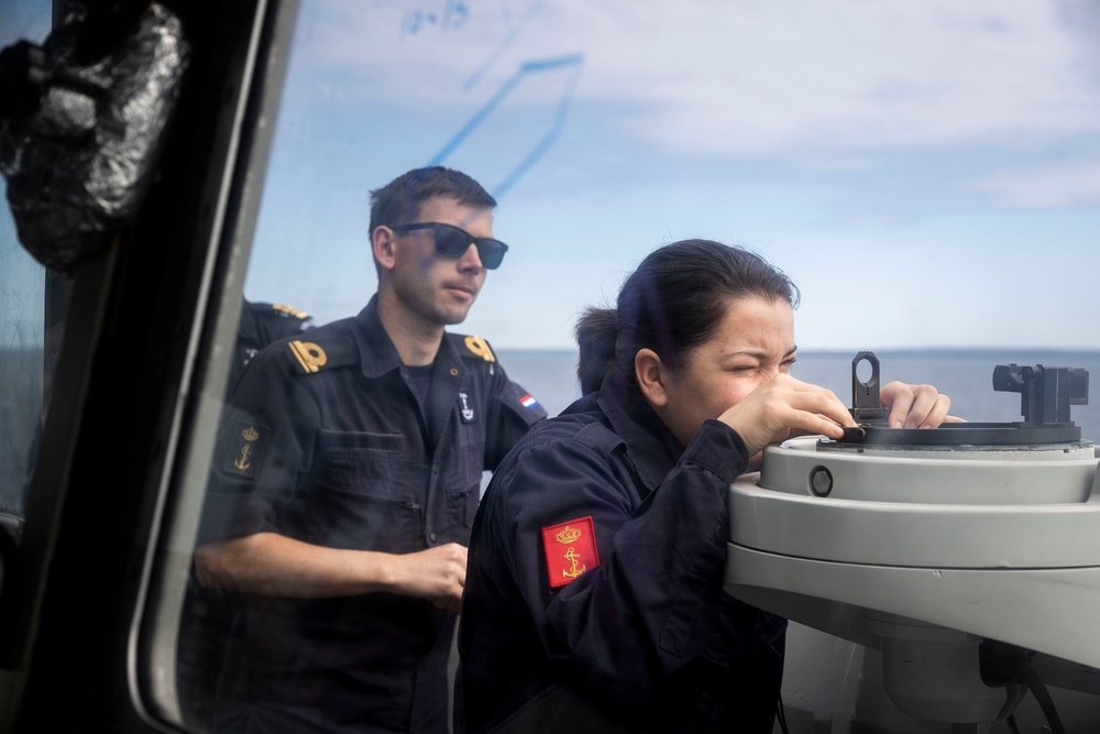 HNLMS Ships conduct Gunnery and Maneuvers during BALTOPS23