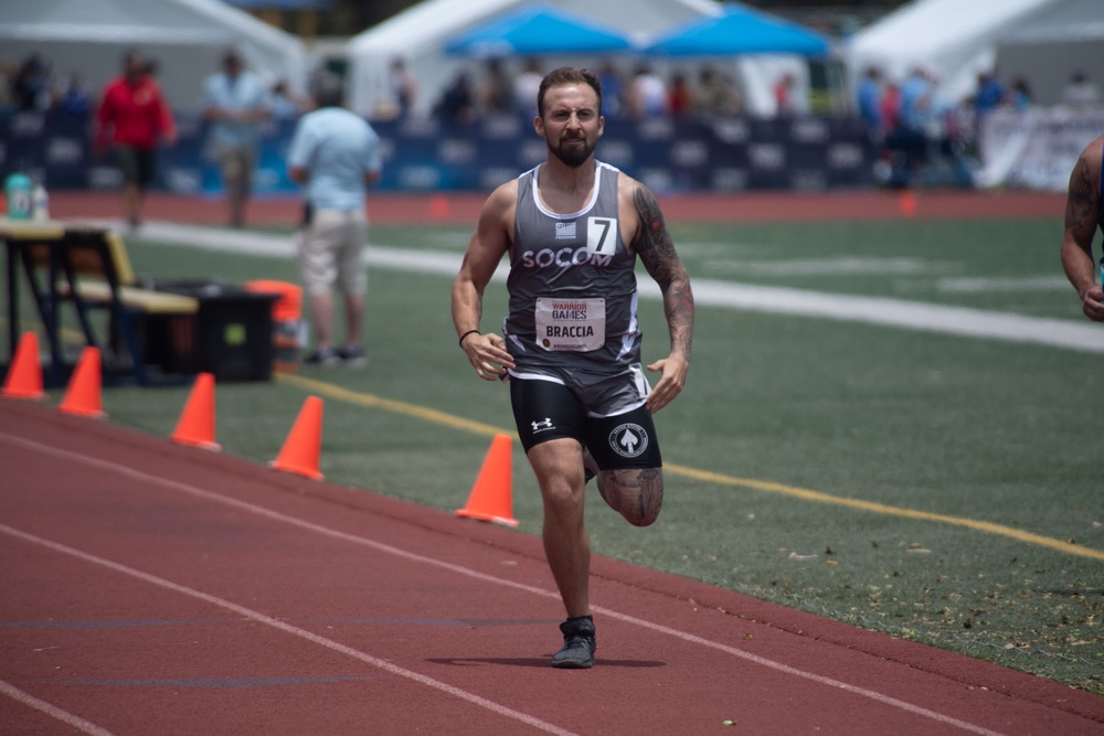 USSOCOM competes in track during the 2023 Warrior Games Challenge