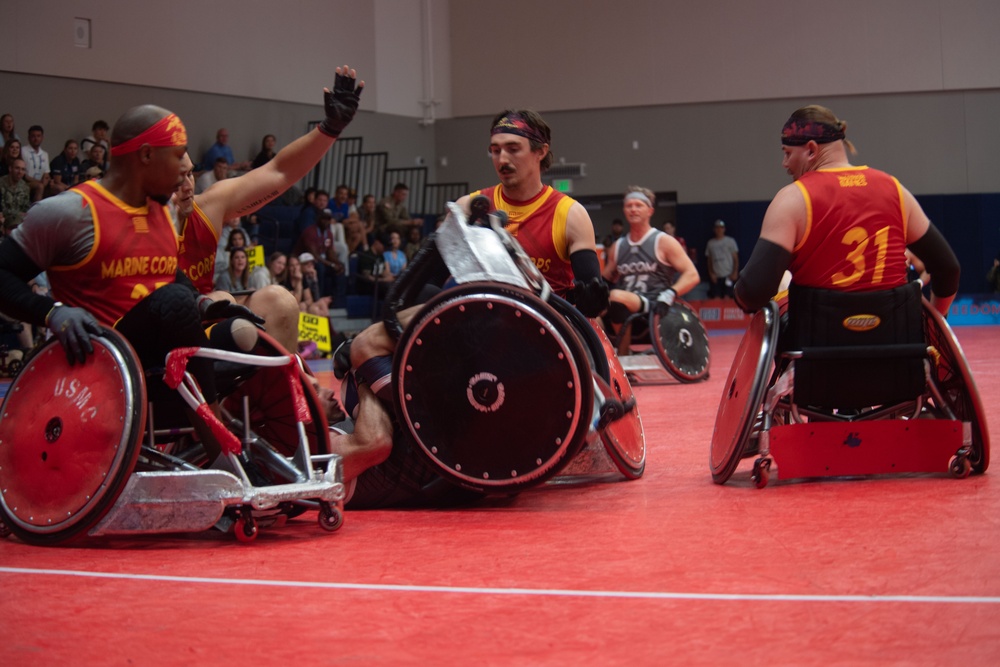 USSOCOM takes the Bronze Medal in Wheelchair Rugby during the 2023 Warrior Games Challenge