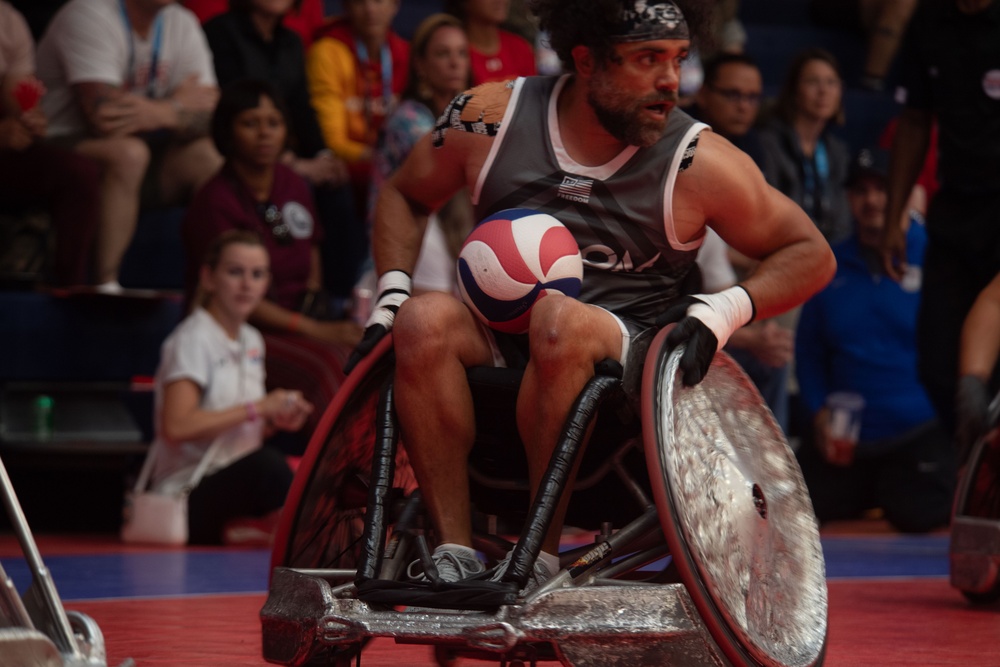 USSOCOM takes the Bronze Medal in Wheelchair Rugby during the 2023 Warrior Games Challenge