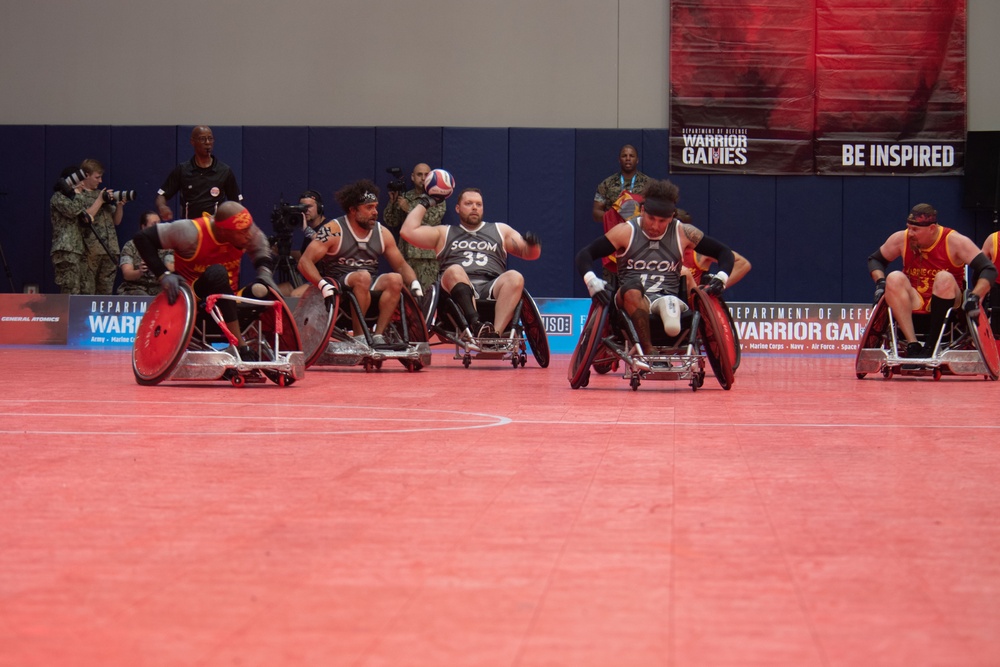 USSOCOM takes the Bronze Medal in Wheelchair Rugby during the 2023 Warrior Games Challenge