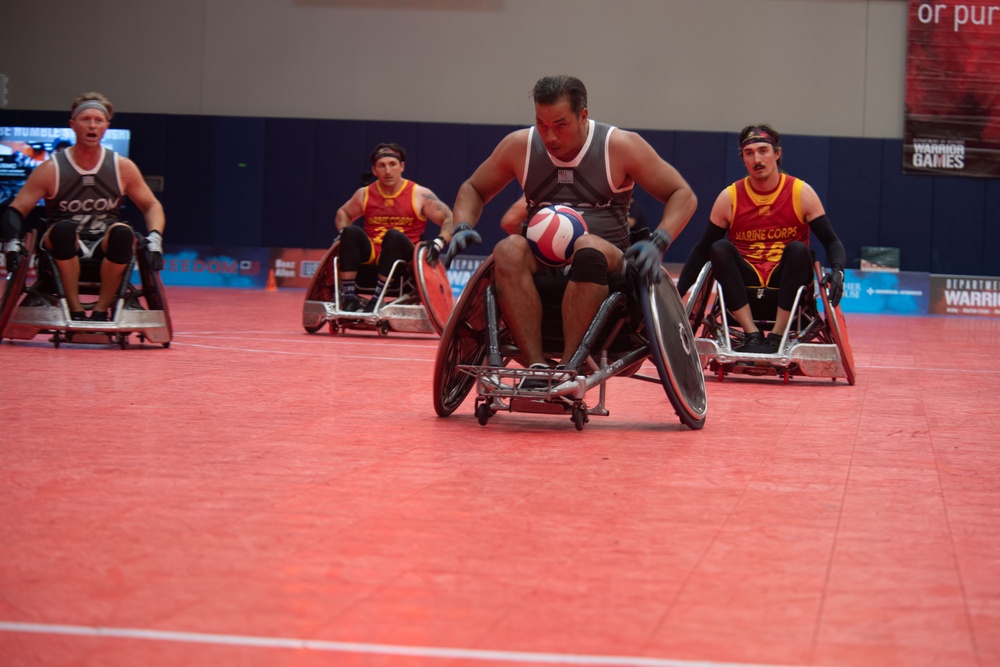 USSOCOM takes the Bronze Medal in Wheelchair Rugby during the 2023 Warrior Games Challenge