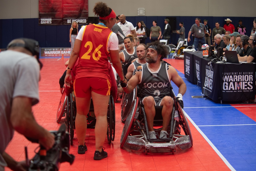 USSOCOM takes the Bronze Medal in Wheelchair Rugby during the 2023 Warrior Games Challenge