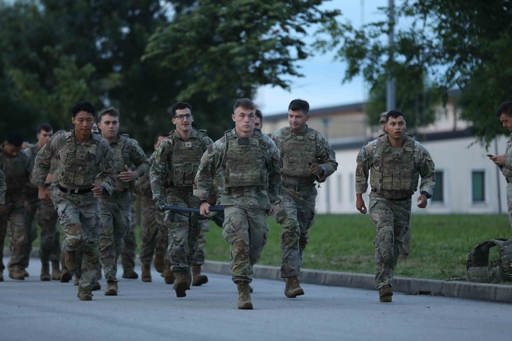2/503rd Parachute Regiment performs team building physical training