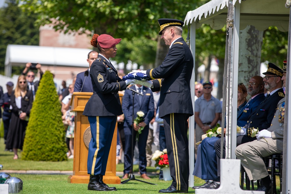 American Battle Monuments Commission hosts WWI unknown soldier burial at Oise-Aisne American Cemetery