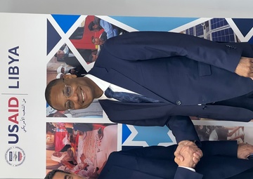 USAID Counselor Clinton White, Acting Assistant Administrator Andrew Plitt , Chief Digital Democracy and Rights Officer Vera Zakem, and Country Representative John Cardenas met with Dr. Emad As Sayeh, Chairman of the High National Elections Commission