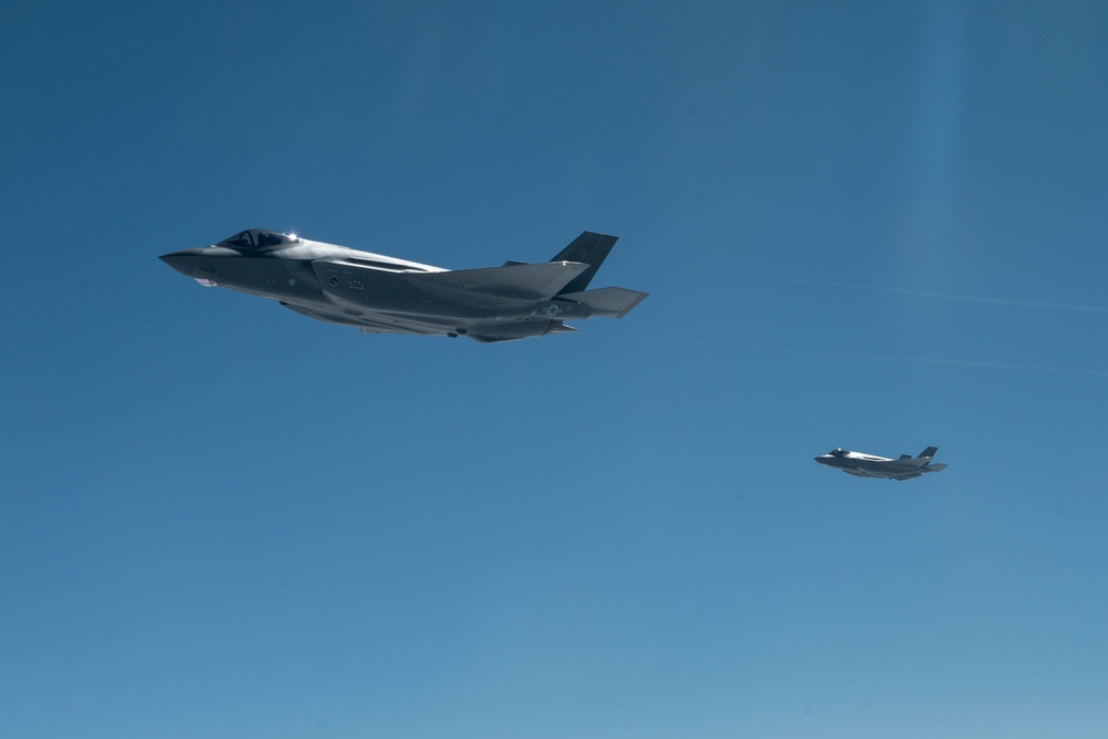 Journey through the Arctic skies; F-35 and KC-135 unite for refueling