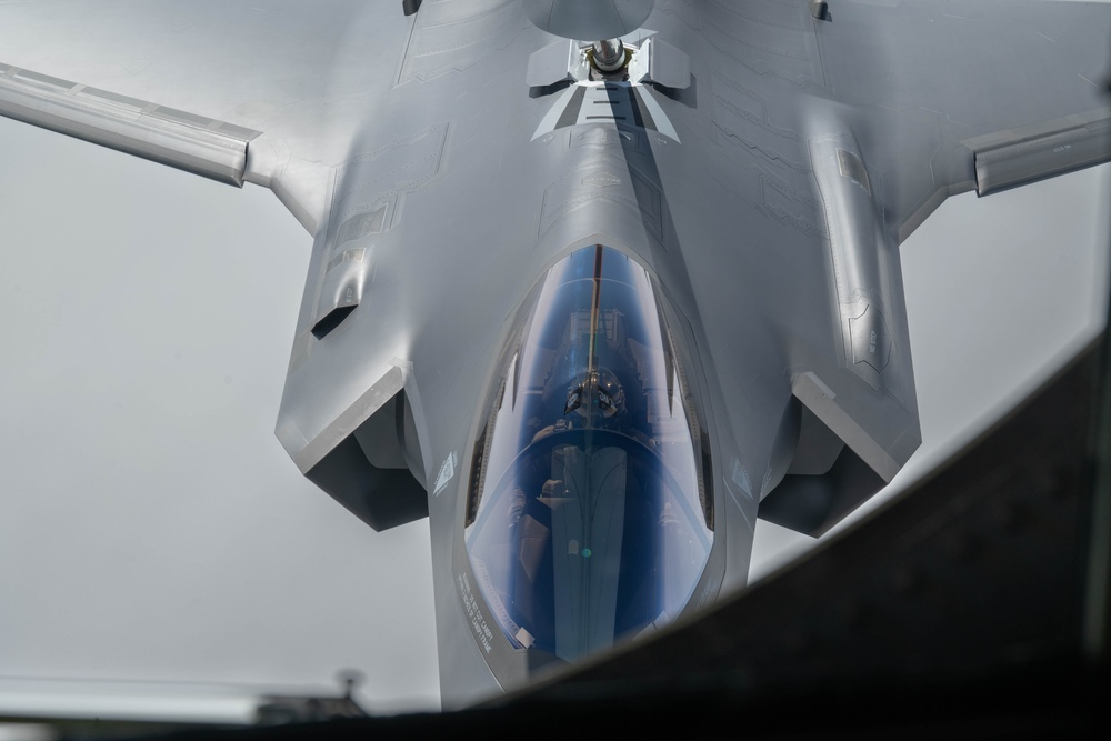 Journey through the Arctic skies; F-35 and KC-135 unite for refueling