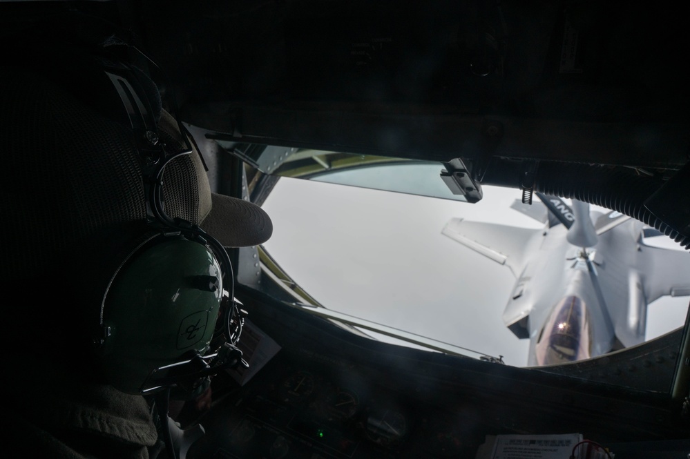 Journey through the Arctic skies; F-35 and KC-135 unite for refueling