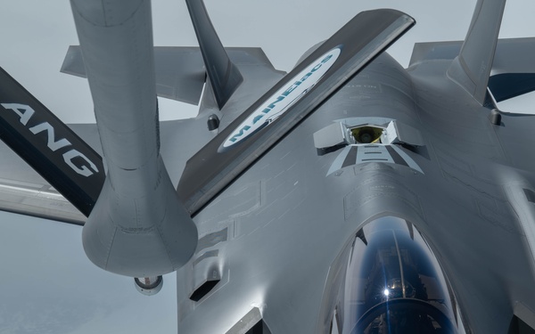 Journey through the Arctic skies; F-35 and KC-135 unite for refueling