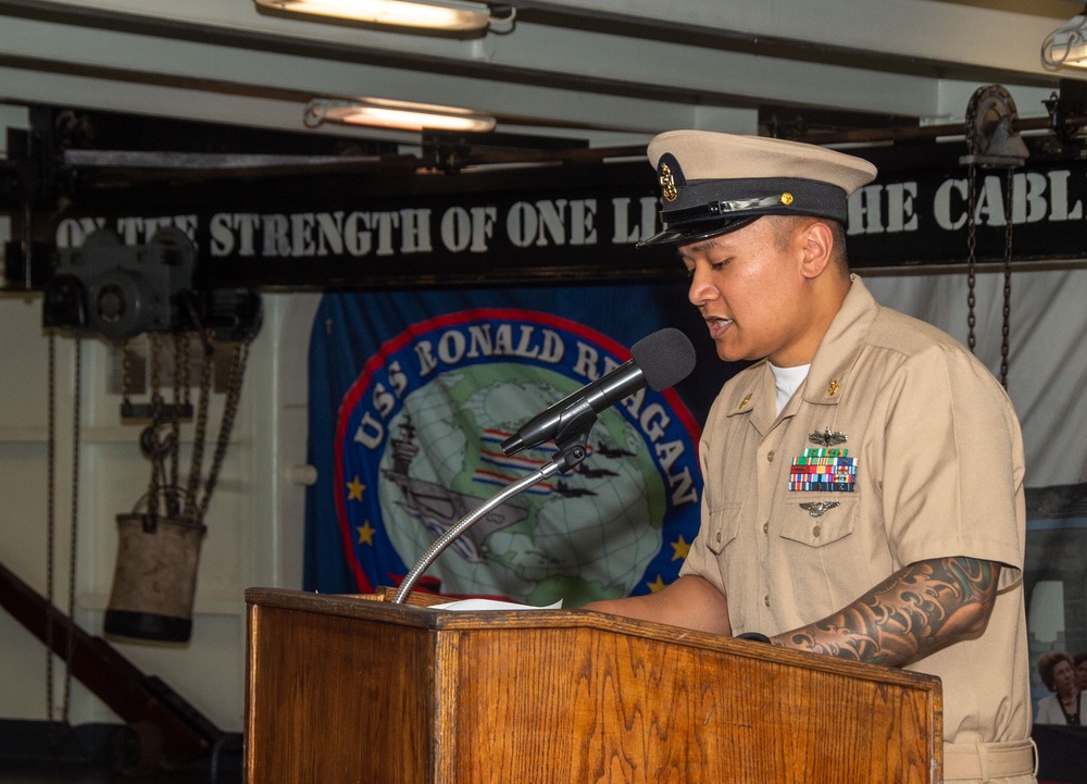 USS Ronald Reagan (CVN 76) holds Battle of Midway Commemoration Ceremony