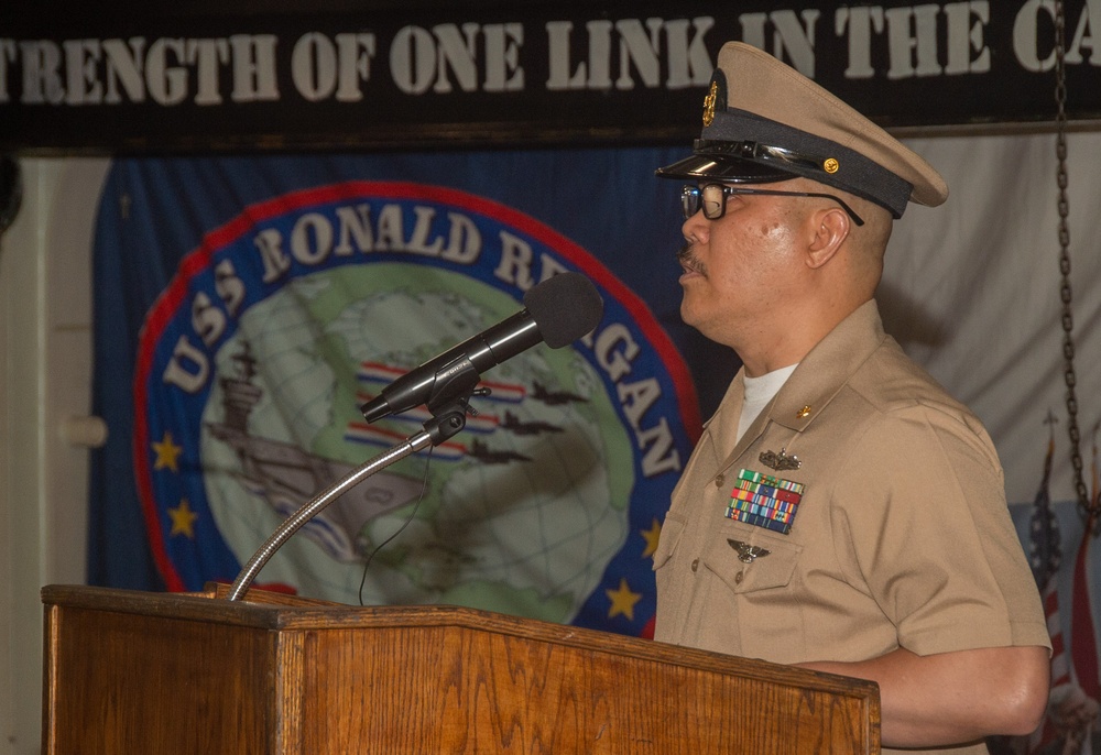 USS Ronald Reagan (CVN 76) holds Battle of Midway Commemoration Ceremony