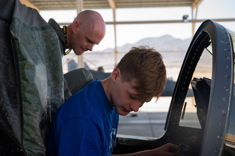 Nellis makes wish come true