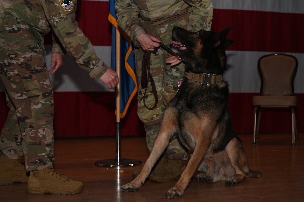 354th SFS MWDs retire