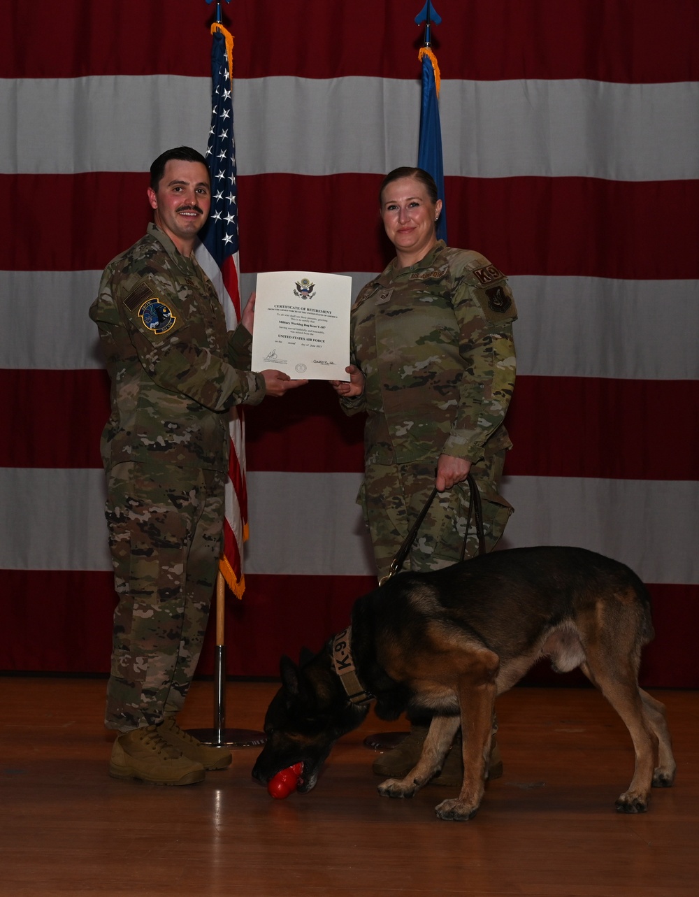 354th SFS MWDs retire