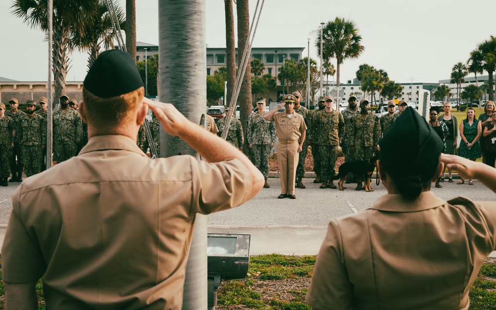 Battle of Midway Flag Raising