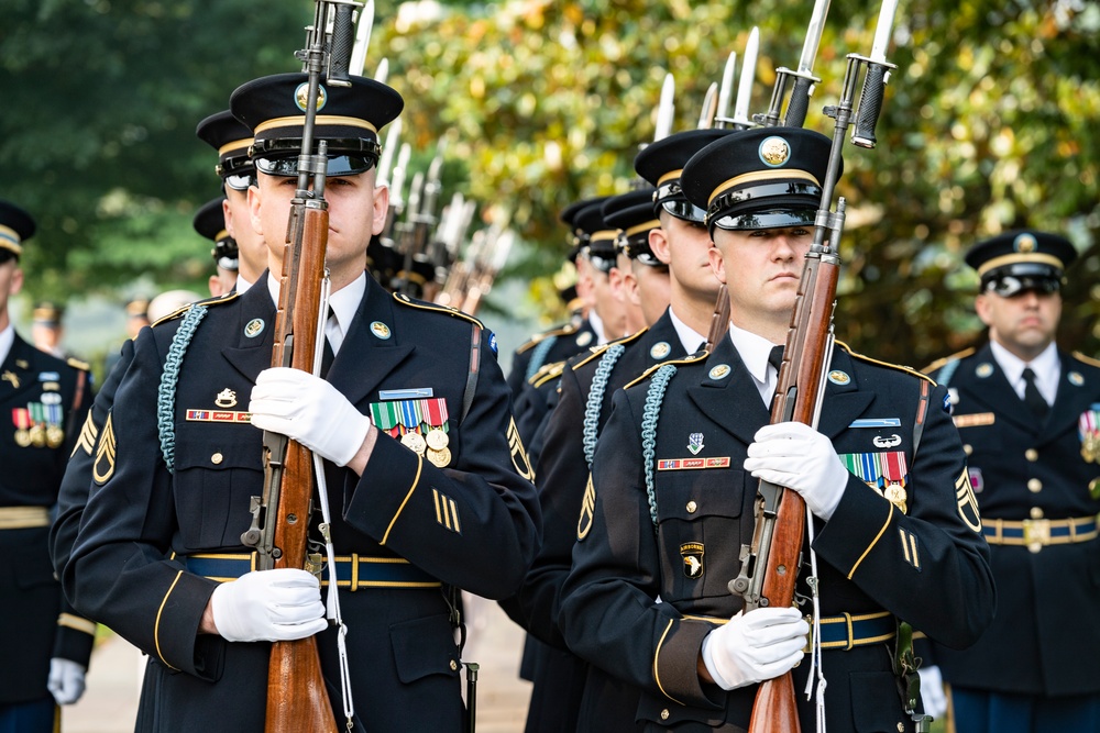 United Kingdom Prime Minister Rishi Sunak Visits Arlington National Cemetery