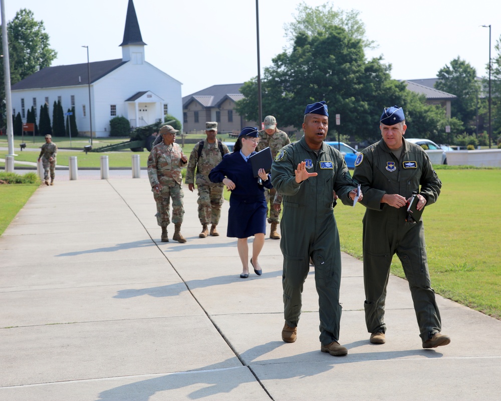 Air Force Recruiting Leaders Visit CNGC
