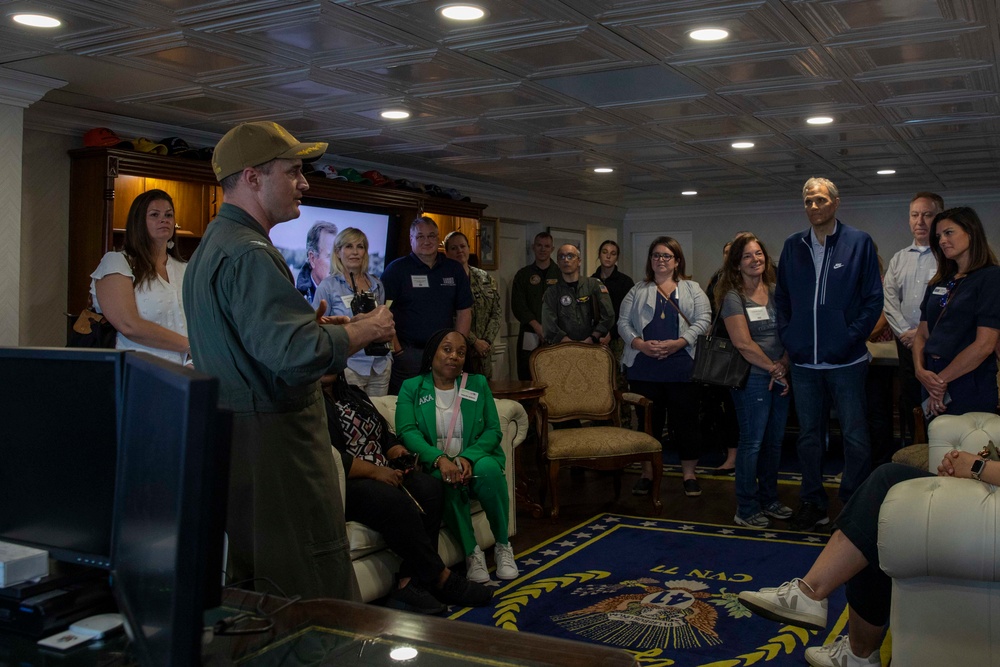 USO Opens First-Ever Afloat Center Aboard USS George H.W. Bush (CVN 77)