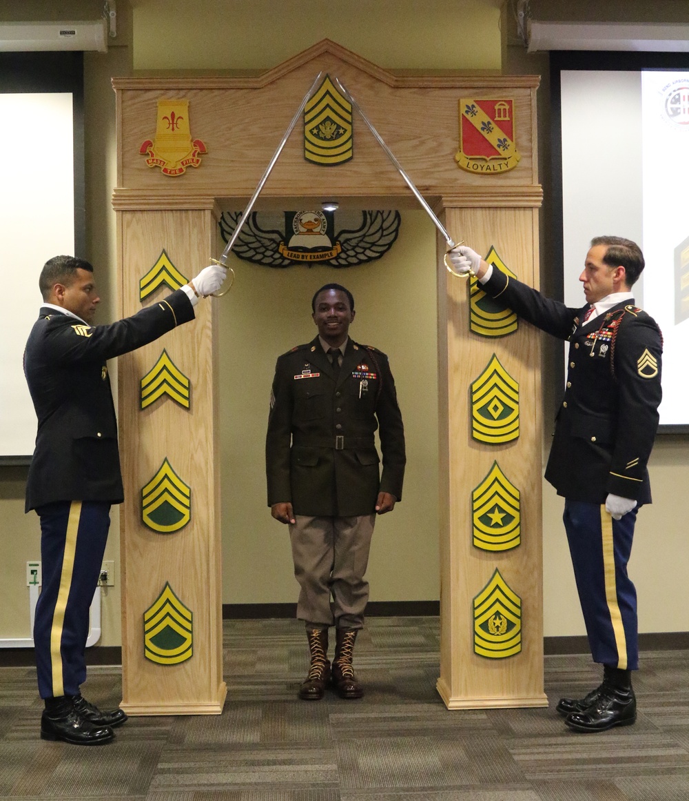 3-319th Airborne Field Artillery Regiment NCO Induction Ceremony