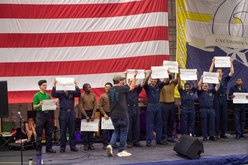 Navy Entertainment Visits Nimitz