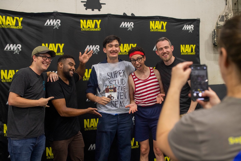 Navy Entertainment Visits Nimitz