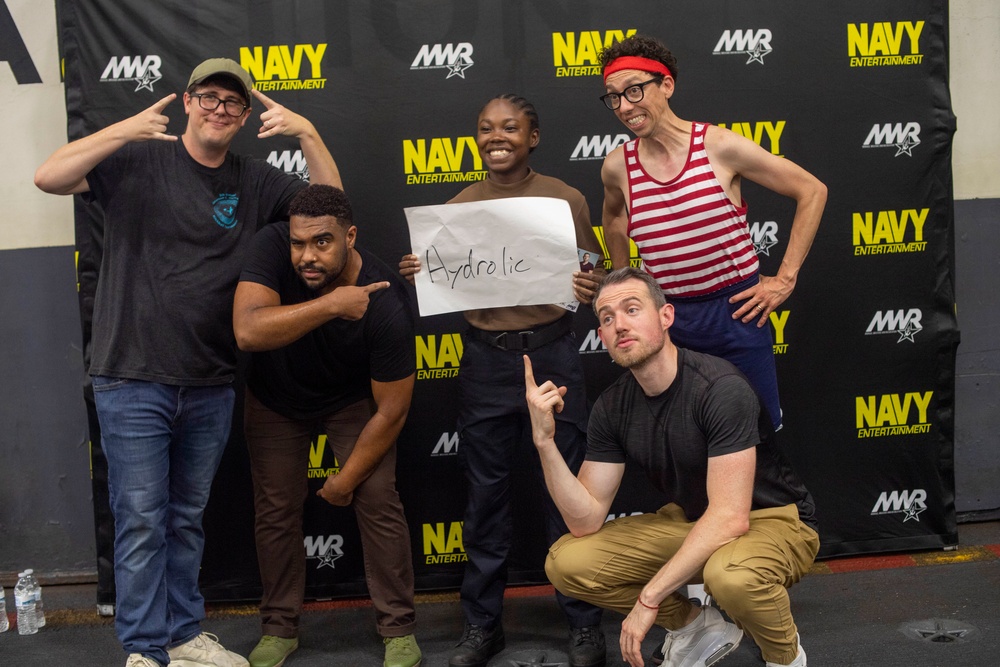 Navy Entertainment Visits Nimitz