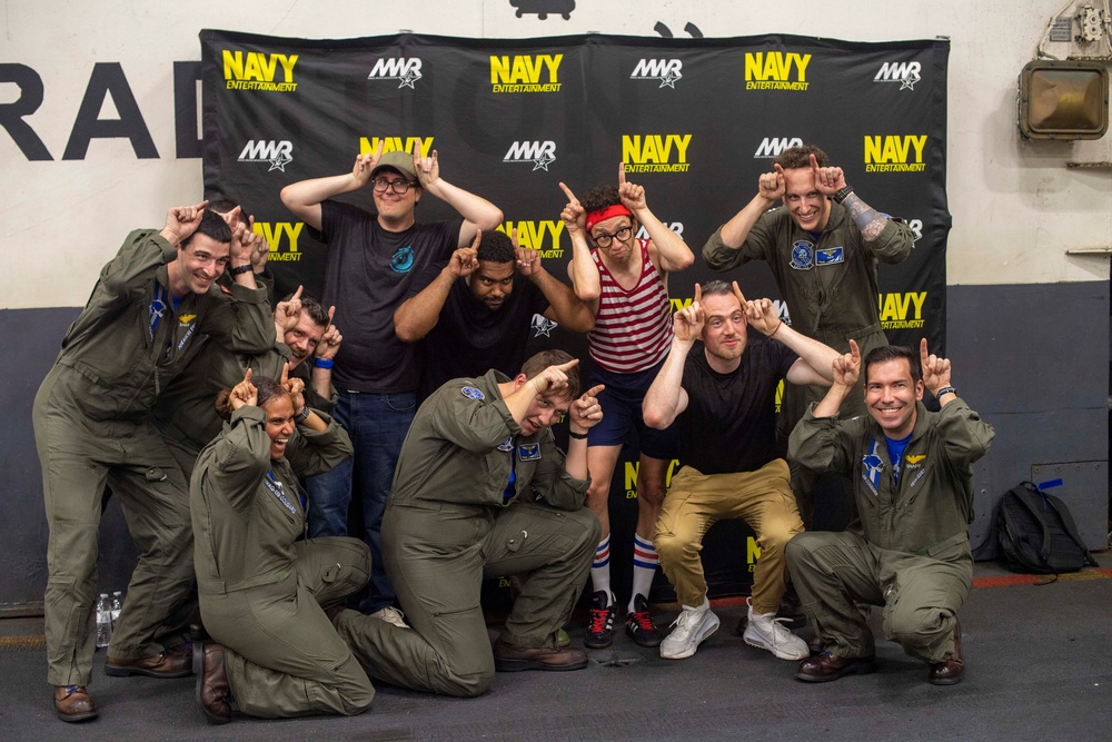 Navy Entertainment Visits Nimitz