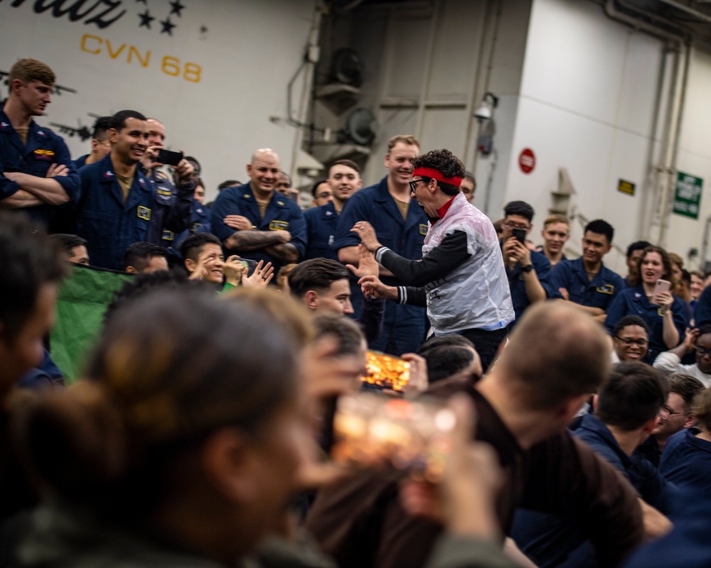 Navy Entertainment Visits Nimitz