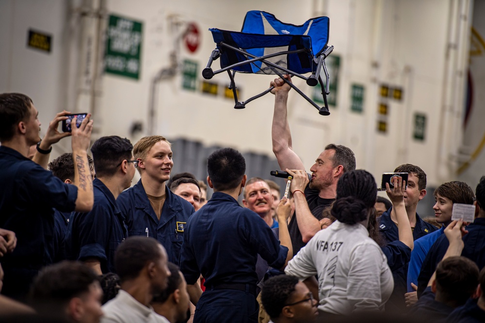 Navy Entertainment Visits Nimitz