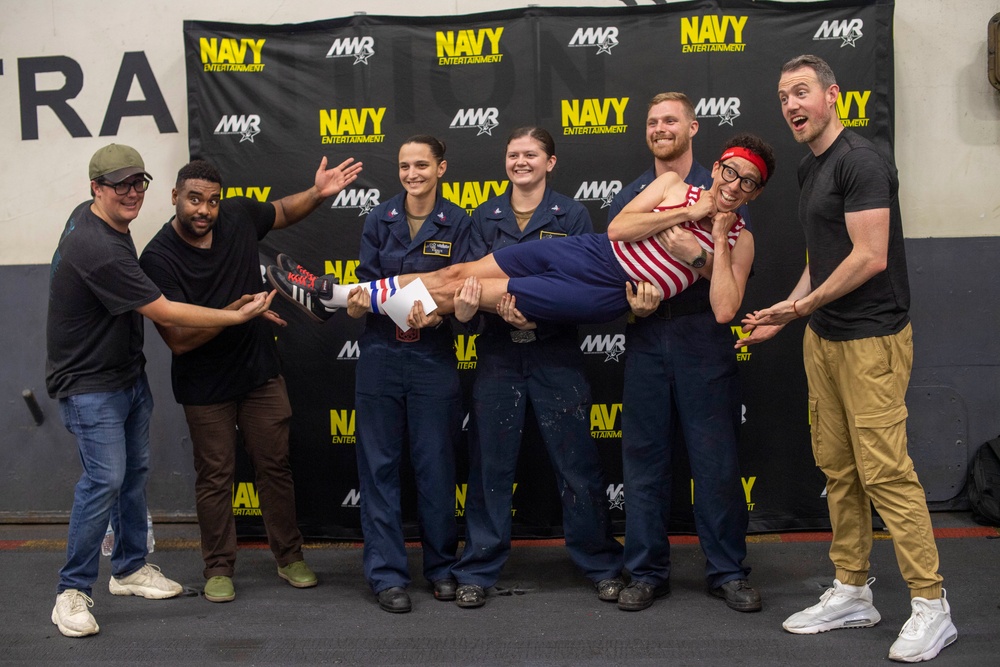 Navy Entertainment Visits Nimitz