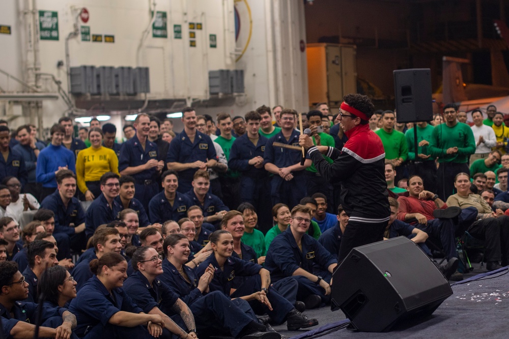 Navy Entertainment Visits Nimitz