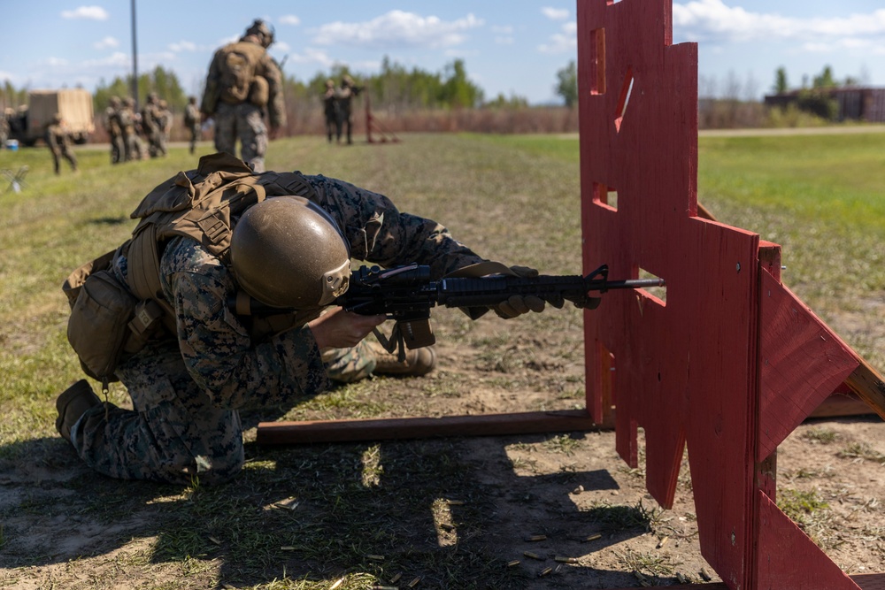 1st ANGLICO conducts a live-fire range as part of Exercise Distant Frontier