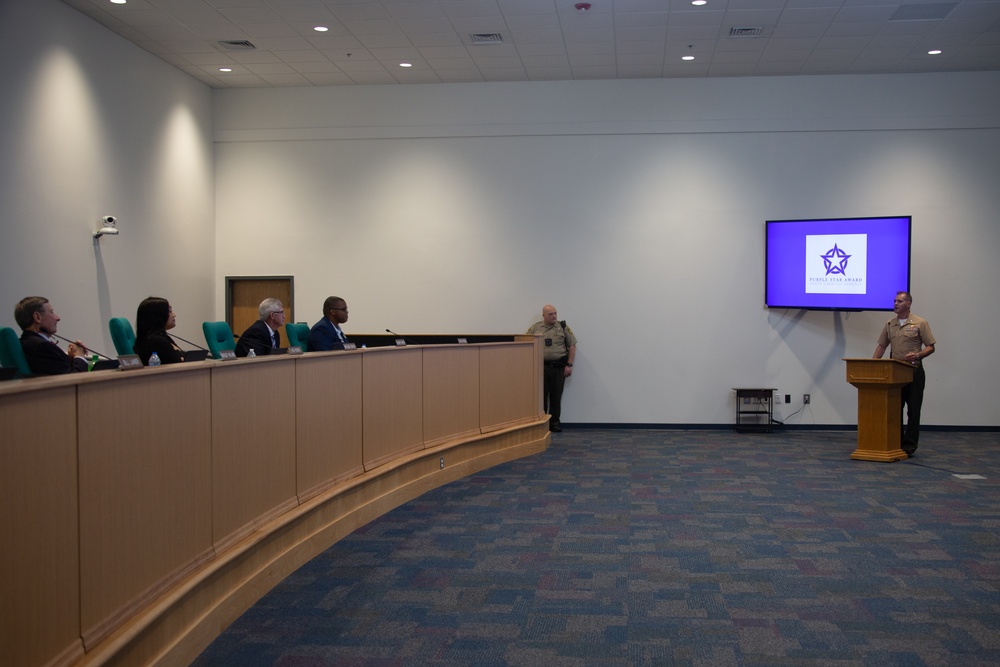 Onslow County Purple Star Award Ceremony