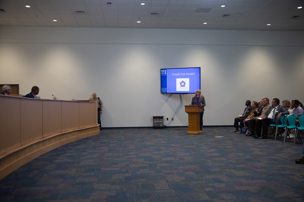 Onslow County Purple Star Award Ceremony