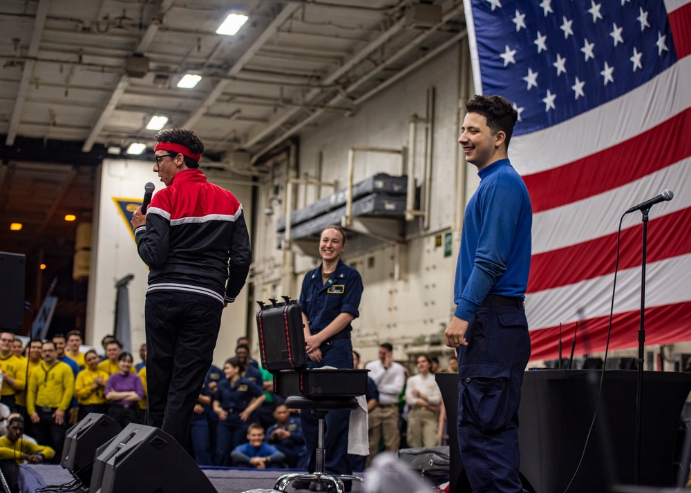 Navy Entertainment Visits Nimitz