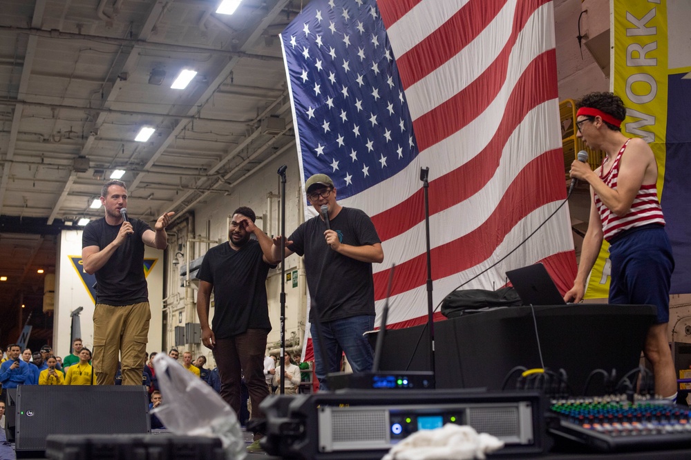 Navy Entertainment Visits Nimitz