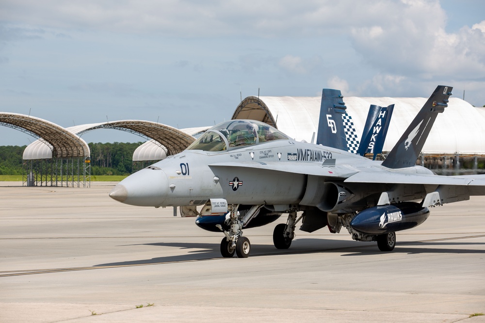 VMFA(AW)-533 Takes Final F/A-18 Hornet Flight