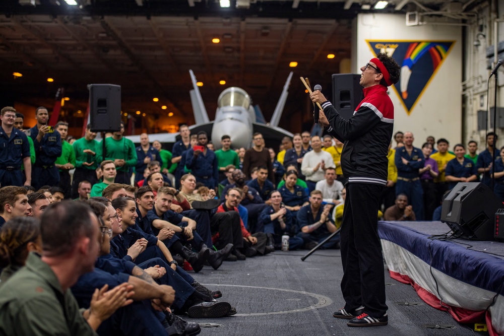 Navy Entertainment Visits Nimitz