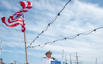 Memorial Day ceremony aboard Cruiser Olympia