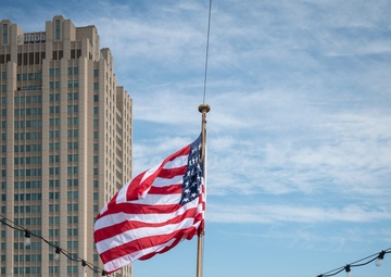 Memorial Day ceremony aboard Cruiser Olympia