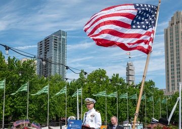 Memorial Day ceremony aboard Cruiser Olympia